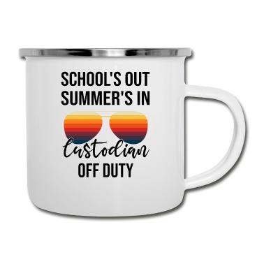 Abschluss Emaille Tasse - Schulverwalter Sommerferien Abschluss Schule