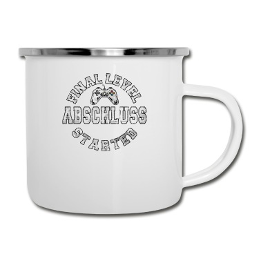 Abschluss Emaille Tasse - Abschluss Final Level Started! Gaming Gamer