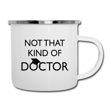 Abschluss Emaille Tasse - Doktor Abschluss Spruch Titel Geschenk