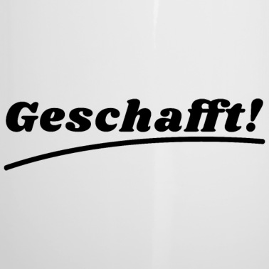 Abschluss Emaille Tasse - Geschafft Schule Geschenk Abschluss Bachelor