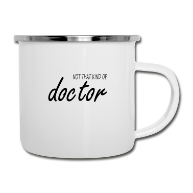 Abschluss Emaille Tasse - Doktor Abschluss Phd Spruch Geschenk