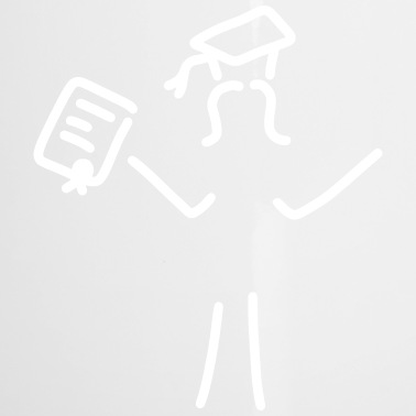 Abschluss Emaille Tasse - freude über doktor oder uni-abschluss