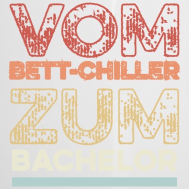 Abschluss Emaille Tasse - Vom Bett Chiller zum Bachelor Abschluss Geschenk