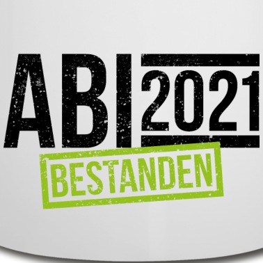 Abschluss Emaille Tasse - Abi bestanden Schule Geschenk Abschluss