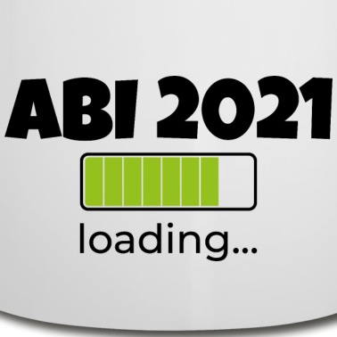 Abschluss Emaille Tasse - Abi loading Schule Geschenk Abschluss