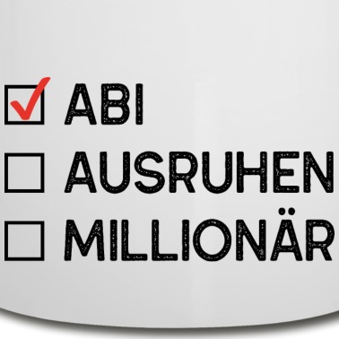 Abschluss Emaille Tasse - Abi Schule Geschenk Abschluss Bachelor