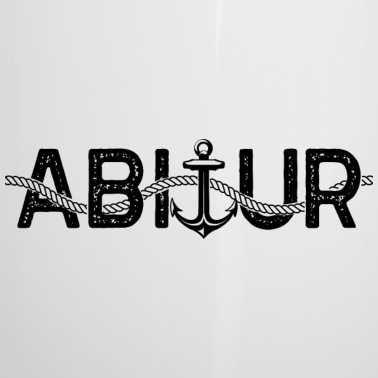 Abschluss Emaille Tasse - Abitur Geschenk Schule Abschluss Gymnasium