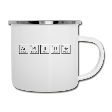 Abschluss Emaille Tasse - Abitur Periodensystem Chemie Abschluss Geschenk