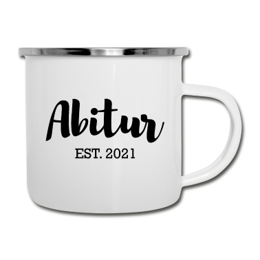 Abschluss Emaille Tasse - Abitur Geschenk Bachelor Abschluss Certified