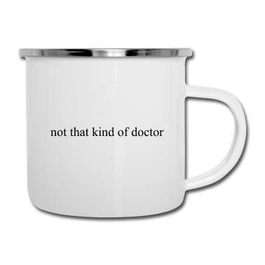 Abschluss Emaille Tasse - Doktor Phd Uni Abschluss Geschenk