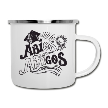 Abschluss Emaille Tasse - Abitur. Abschluss. Abi. Abios Amigos