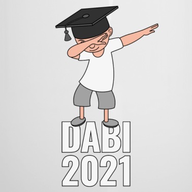 Abschluss Emaille Tasse - Abi 2021 Abitur Dabbing Abschluss Motto DABI 2021