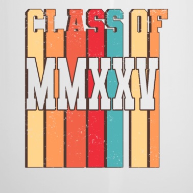 Abschluss Emaille Tasse - Retro Abschluss MMXXV Diplom Class of 2025 Schule