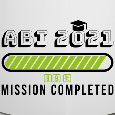Abschluss Emaille Tasse - Abi mission completed Geschenk Schule Abschluss