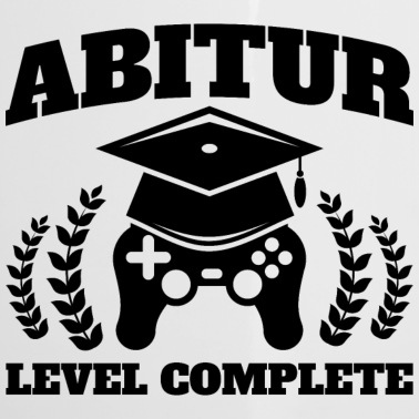 Abschluss Emaille Tasse - Abitur level complete Geschenk Schule Abschluss