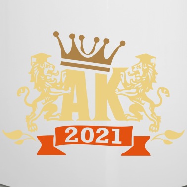 Abschluss Emaille Tasse - Abi Schule Abschluss Krone AK 2021