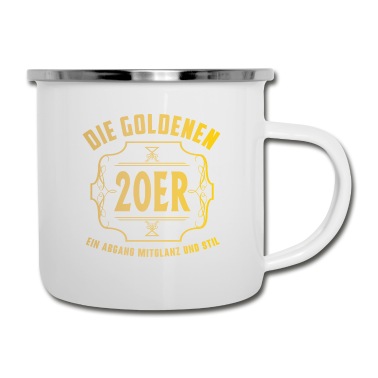 Abschluss Emaille Tasse - Die goldenen 20er Gatsby Party Abschluss Geschenk