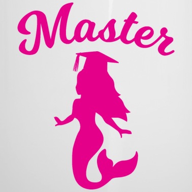 Abschluss Emaille Tasse - Master Studium Abschluss Meerjungfrau Geschenk