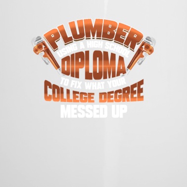 Abschluss Emaille Tasse - Klempner Abschluss Klempner Installateur Geschenk