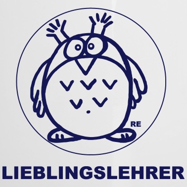Abschluss Emaille Tasse - Lehrer Lieblingslehrer Eulen Schule Abschluss Owl