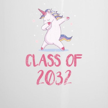 Abschluss Emaille Tasse - Abschluss-Shirt 2032, Klasse des Einhorns 2032 wachsen