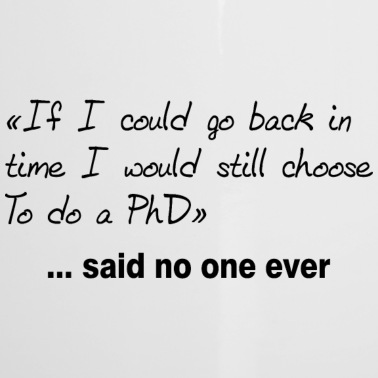 Abschluss Emaille Tasse - Said no one ever Dissertation Geschenk Abschluss