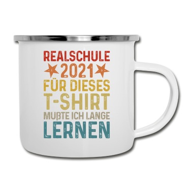 Abschluss Emaille Tasse - Realschule 2021 Grundschule Abschluss 2021 T-Shirt