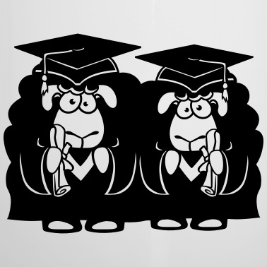 Abschluss Emaille Tasse - team paar 2 freunde college abschluss abitur schul