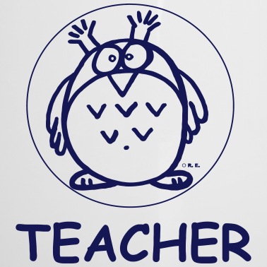Abschluss Emaille Tasse - Lehrerin Teacher Eulen Abschluss Lehrer Geschenke