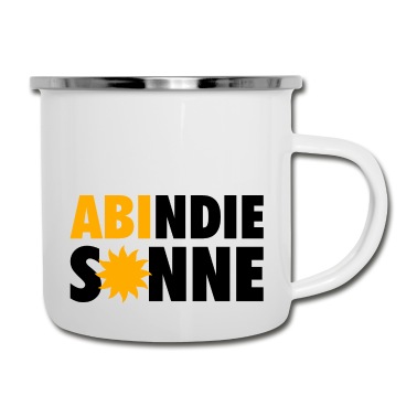 Abschluss Emaille Tasse - Abitur Abi Urlaub Schulabschluss Abschluss black