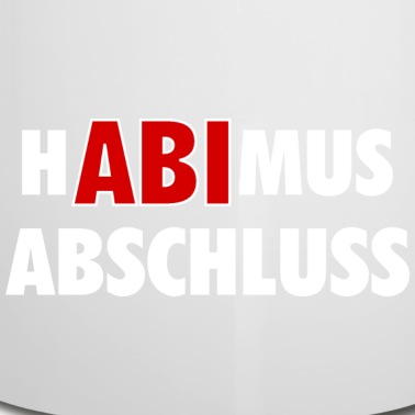 Abschluss Emaille Tasse - Abitur Abi Gymnasium Schulabschluss Abschluss whit