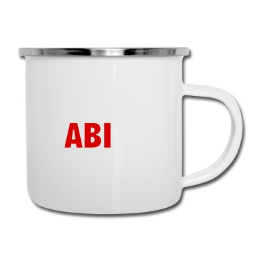 Abschluss Emaille Tasse - Abitur Abi Gymnasium Schulabschluss Abschluss whit