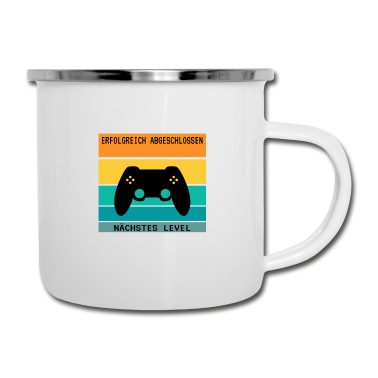 Abschluss Emaille Tasse - Grundschule Gymnasium Gaming 5. Klasse Abschluss