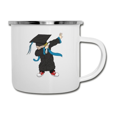 Abschluss Emaille Tasse - Dab dabbing Uni Student Abschluss Schule School
