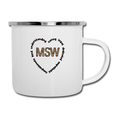 Abschluss Emaille Tasse - Master Social Work Abschluss Soziale Arbeit MSW