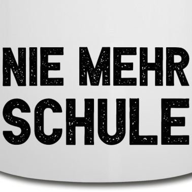 Abschluss Emaille Tasse - Nie Mehr Schule T-Shirt I Abi Abschluss T Shirt