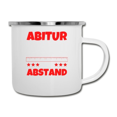 Abschluss Emaille Tasse - Abitur 2021 mit Abstand die besten Abi