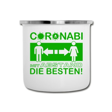 Abschluss Emaille Tasse - Coronabi