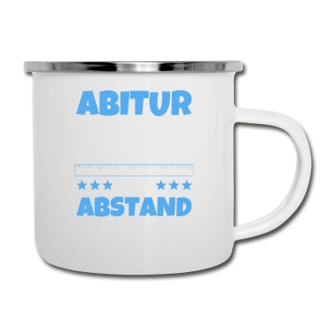 Abschluss Emaille Tasse - Abitur 2021 mit Abstand die besten Abi
