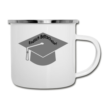 Abschluss Emaille Tasse - Studienabschluss