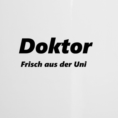Abschluss Emaille Tasse - Doktor frisch aus der uni