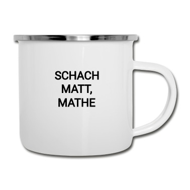 Abschluss Emaille Tasse - Schach Mathe Schule Sportlich