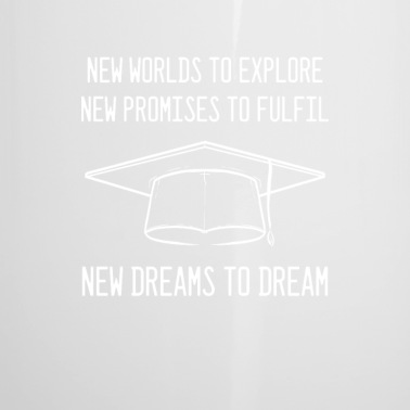 Abschluss Emaille Tasse - Welt Versprechen Traum Schulabgänger Geschenk