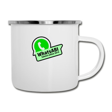 Abschluss Emaille Tasse - WhatsAbi Abitur Spruch