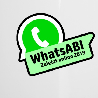 Abschluss Emaille Tasse - WhatsAbi Abitur Spruch