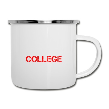 Abschluss Emaille Tasse - Do Not Ask Me About College 1