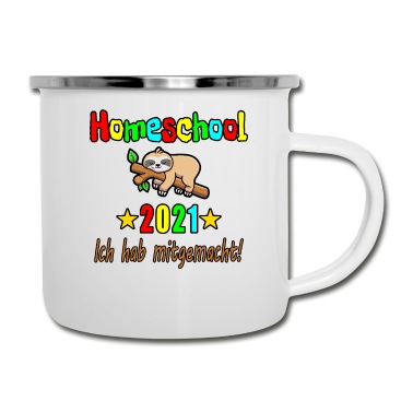 Abschluss Emaille Tasse - Homeschool 2021 Ich Hab Mitgemacht