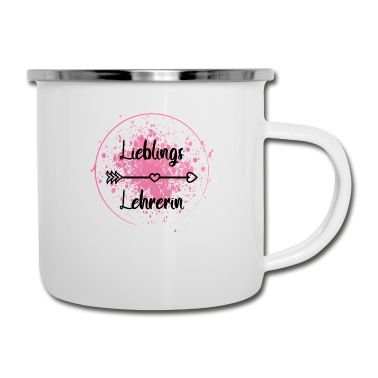 Abschluss Emaille Tasse - Lieblings Lehrerin Abschied Schulklasse Ruhestand