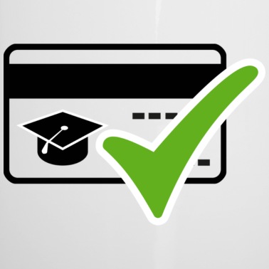 Abschluss Emaille Tasse - Uni Check