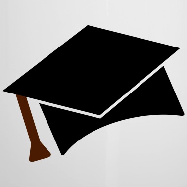 Abschluss Emaille Tasse - hut3